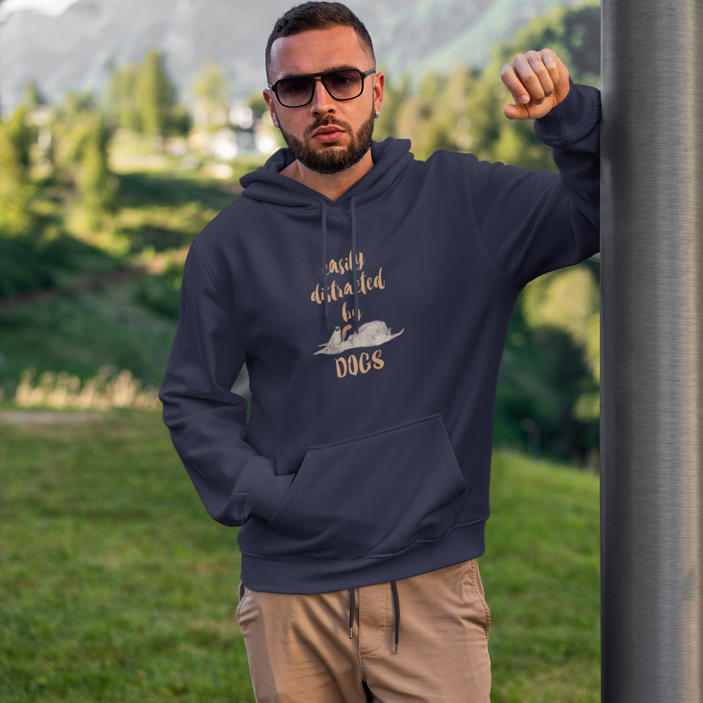 
                  
                    man wearing cotton comfortable hoodie for dog lovers
                  
                
