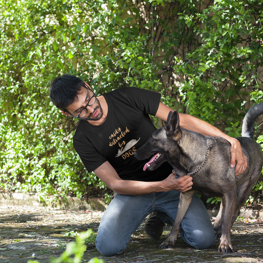
                  
                    easily distracted by dogs tshirt for dog lovers
                  
                