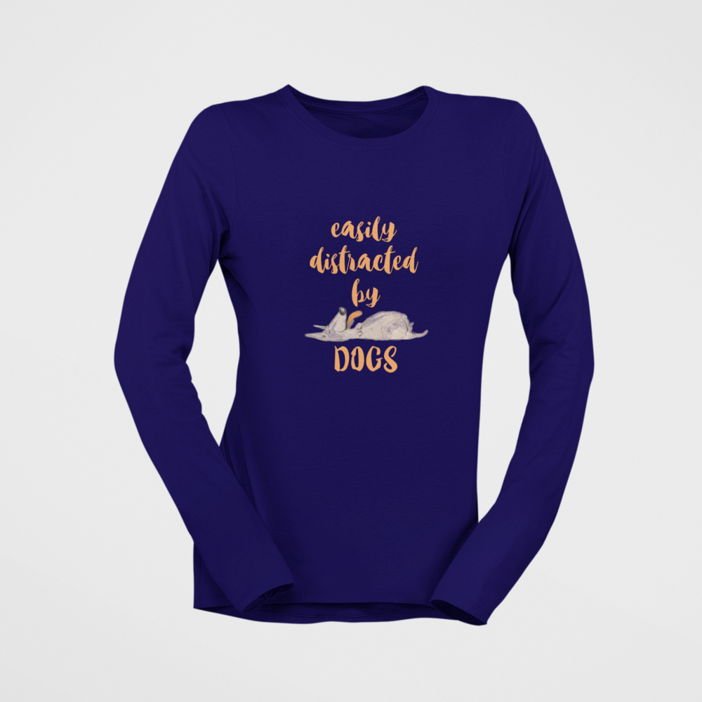
                  
                    Woman with dog lovers tshirt
                  
                