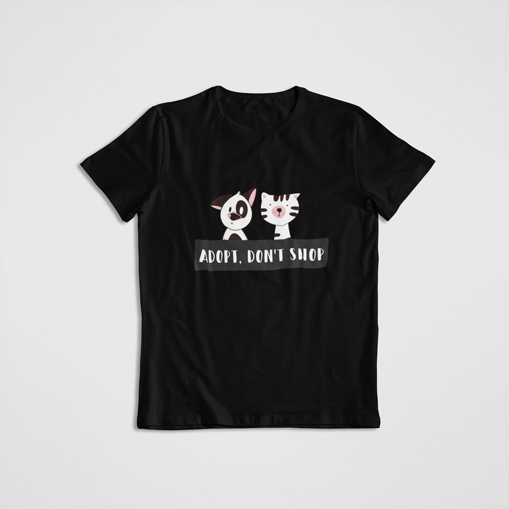 
                  
                    floof adopt don't shop cotton t-shirt for dog lovers
                  
                