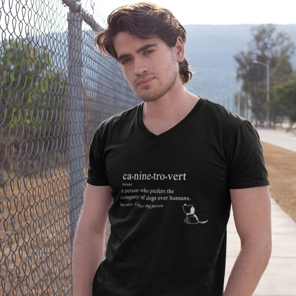 
                  
                    caninetrovert cotton t-shirt for dog lovers
                  
                