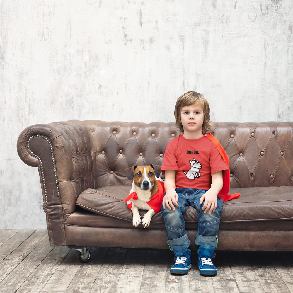 floof doggo tshirt kids with dog