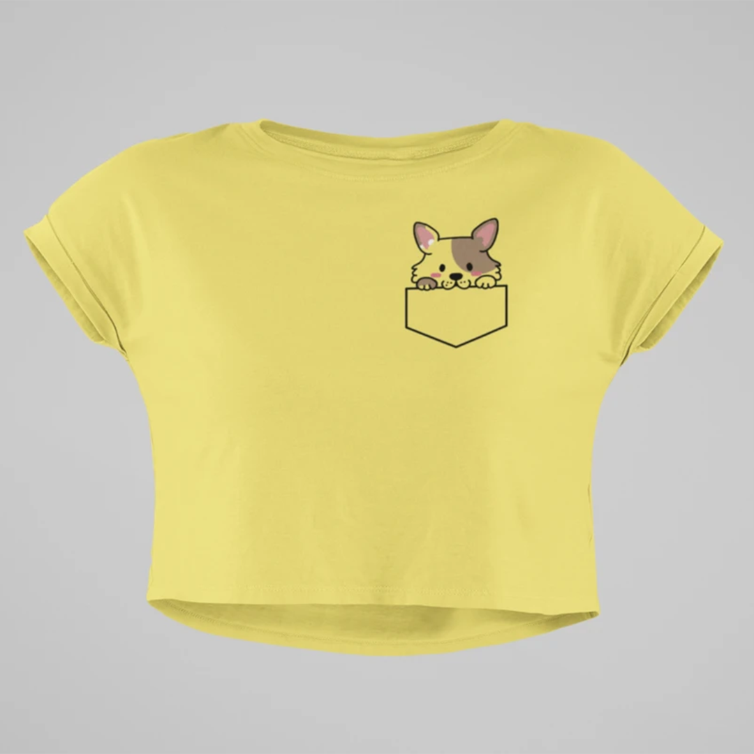 
                  
                    floof dog in pocket cotton t-shirt for dog lovers
                  
                