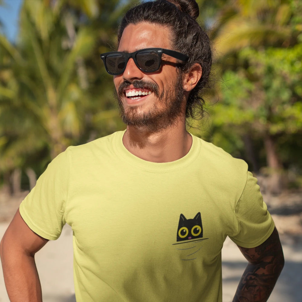 
                  
                    cat chilling in your pocket cotton t-shirt for cat lovers
                  
                