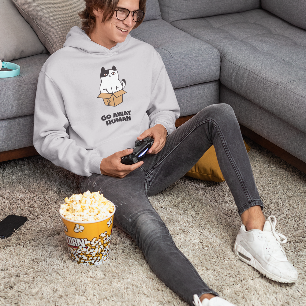 
                  
                    Floof Go Away Human Hoodie
                  
                